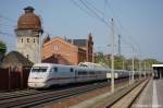 402 022-8  Eberswalde  & 808 033-5  Ulm  als ICE 544 von Berlin Hbf(tief) nach Kln Hbf in Rathenow.