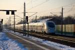 411 502-8  Neubrandenburg  als ICE 1539 von Kln Hbf nach Berlin Ostbahnhof & 411 559-8  Passau  als ICE 1549 von Dsseldorf Hbf nach Berlin Ostbahnhof in Rathenow.