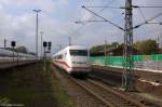 808 035-0  Görlitz  als ICE 555 von Bonn Hbf nach Berlin Ostbahnhof & 808 016-0  Dessau  als ICE 545 von Köln Hbf nach Berlin Ostbahnhof, bei der Durchfahrt in Rathenow.