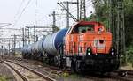 HamburgerRailService 1002 045-5 D-NXRL REV/LS X/22.03.22 mit Kesselzug Durchfahrt HH-Harburg nun Richtung Hafen. 18.07.2026