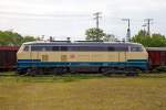   Die DB 217 014-0 (92 80 1217 014-0 D-DB), am 24.05.2015 im DB Museum Koblenz.