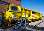   Plasser & Theurer Dynamischer Gleisstabilisator DGS 62 N, H- MV 99 55 9126 001-4, fr die MV Magyar llamvasutak (Ungarische Staatsbahnen), prsentiert auf der iaf 2017 in Mnster (am 01.06.2017).