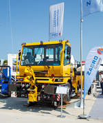   Zweiwege-Fahrzeug (Rangierfahrzeug) TERBERG / ZAGRO Truck RR 282 mit automatischer Rangierkupplung (RK 900) wurde auf der Messe “transport logistic 2019“ in München (hier 05.06.2019)