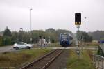 620 914-1 vlexx GmbH als RB51  ODEG  (RB 68858) von Brandenburg Hbf nach Rathenow, bei der Einfahrt in Mögelin.