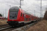 DBpzfa 766.1 als RE 4309(Hamburg-Rostock)bei der Einfahrt im Rostocker Hbf.der Tf machte dann erstmal ganz frech das Licht aus.17.03.2017