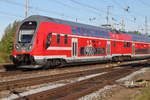 445 001(Twindexx Vario)als RE 4357 von Rostock Hbf nach Berlin Südkreuz bei der Ausfahrt im Rostocker Hbf.18.08.2018