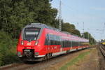 442 345 als S1(Warnemünde-Rostock)bei der Einfahrt im Haltepunkt Rostock-Bramow.25.08.2018