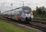 442 354 als RB 17(13963) von Rostock Hbf nach Schwerin Hbf bei der Ausfahrt im Rostocker Hbf.28.09.2019