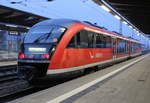 642 578 stand am Abend des 02.01.2021 als RB 12 von Rostock Hbf nach Graal-Müritz im Rostocker Hbf bereit.