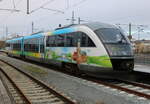 642 041 stand als RB 11(Rostock-Wismar)im Rostocker Hbf.05.01.2024