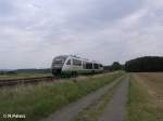 Nachschuss von VT21 bei Oberteich auf dem Weg nach Regensburg.