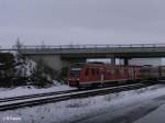 612 091 verlsst Buchloe mit einem RE nach Immenstadt.