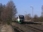 VT14 rollt in Wiesau/Oberpfalz mit der VBG86569 nach Schwandorf ein.