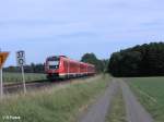 Der Zweite 612er is 612 061 am RE 3695 Regensburg HBF bei Oberteich.