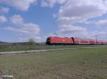 146 241-5 schiebt bei Thngersheim den RE 4617 nach Nrnberg.