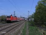 146 242-3 durchfhrt Regensbur Prfering als RE 4246 nach Nrnberg.