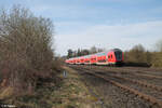 Nachschuss auf den RE2 4859 Hof - München bei Schönfeld.