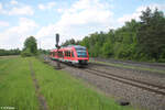 649 804 als RB12 RB58855 Markt Erlbach - Fürth HBF kurz vor Fürth Unterfürberg.