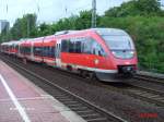 Ein Taltent als RB Kleve-Dsseldorf bei Dsseldorf-Vlklingerstrasse.