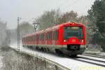 24/01/2015:  S-Bahn Hamburg 474 137 als S3 bei Buxtehude auf dem Weg nach Pinneberg