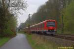 BR 474 Doppeltraktion als S3 nach Stade in Agathenburg am 25.04.2015