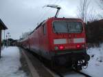 143 641-9 mit S1 von Warnemnde Richtung Rostock Hbf kurz nach der Ankunft im S-Bahnhof Rostock Parkstrae.(06.12.10)