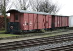 zwei radlose GGw`s Wagen der Bäderbahn Molli am 05.01.2020 in Kühlungsborn West