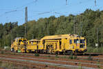 DB Bahnbau unterwegs zur nächsten Baustelle. Rotenburg (Wümme), 07.10.2022.