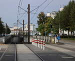 Blick auf die Tunneleinfahrt zum Rostocker Hbf.Fotogragfiert von der Rostocker Rosa-Luxemburg-Str.26.09.2021