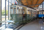   Arbeitswagen A80, ex Straenbahn-Triebwagen 801 der Nrnberg-Frther Straenbahn (nach Einstellung des Frther Netzes 1981 heute Straenbahn Nrnberg) ausgestellt im Verkehrszentrum des Deutschen