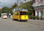 Triebwagen 26 und Tatra T6 A2(704)machten Sonderfahrten zum Klima-Actionstag in Rostock.20.09.2015 