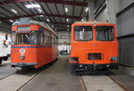 Lowa Wagen 552 und SKL25 der Rostocker Nahverkehrsfreunde abgestellt im Depot 12 in Rostock-Marienehe.17.09.2016