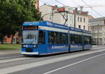 6N1 Wagen 684 als Linie 5 von Mecklenburger Allee nach Südblick in der Rostocker Rosa-Luxemburg-Straße.12.06.2021 