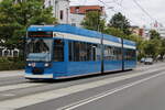 6N-1 Wagen 661 am 19.09.2021 in der Rostocker Rosa-Luxenburg-Str.