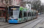 6N-2 Wagen 608 als Linie 1 von Rostock-Hafenallee nach Mecklenburger Allee in der Haltestelle Rostock Doberaner Platz.15.03.2026