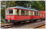 ET 479 205-7  der Oberweibacher Bergbahn (ex NEB VB 140 518, ex DR ES 279 202-6, ex DR ET 279 205-9  und ex DR ET 479 205-7) am 24.08.2013 angestellt beim Bergbahnhof Lichtenhain.