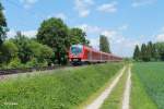 440 701-1 als RE 4072 Mnchen - Landshut - Passau bei Freising.