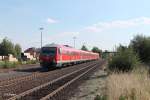 610 002 als RE 3696 Regensburg - Hof bei der Einfahrt in Wiesau.