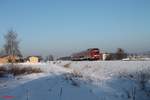 612 636 als RE 3432 Hof - Nürnberg kurz vor Waldershof.