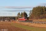 612 463 als RE 3434 Hof - Nürnberg bei Marktleuthen 26.02.17