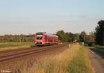 612 561 als Umleiter RE63481 Nürnberg - Hof bei Oberteich.