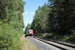 612 482-9 als RE31 3434 Cheb - Nürnberg bei Cheb-Skalka. 02.07.22