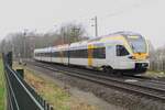 EuroBahn ET6-02 passiert am 17.Dezember 2021 Venlo-Vierpaardjes.