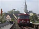 Roter Flitzer in Konstanz.