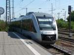 VT 11.003 der Abellio am 20.08.2011 erreicht als RB46 den Gelsenkirchener Hauptbahnhof.