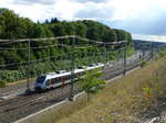 RE 17 nach Leipzig Hauptbahnhof kurz nach der Abfahrt in Erfurt.