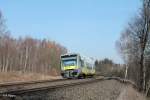 VT650 720 fhrt in Marktredwitz als ag84552 Hof - Bad Rodach ein.