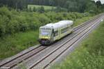 VT650 734 als ag RB 24 84630 Bad Steben - Bayreuth kurz vor Neusorg.