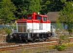   Die 364 578-5 (98 80 3364 578-5 D-AIX) der AIXrail GmbH (Aachen), ex DB 364 578-5, ex DB 365 300-3, ex DB 360 578-9, ex DB 260 578-0 und ex DB V 60 578, abgestellt am 02.08.2015 beim Bahnhof Au /