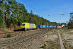 223 070 mit dem Tchibozugteil aus Neumarkt/Oberpfalz in Ochenbruck. 09.03.24